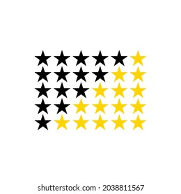 Flat star set for web background design. Star icon vector. Vector pattern. Web flat icon.