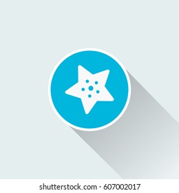 flat starfish icon