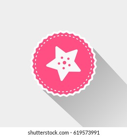 flat starfish icon