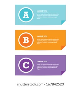 Flat Step by Step Paper Banners