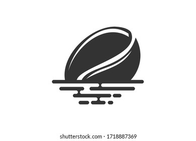  flat stock vector logo coffe