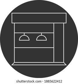flat store icon logo or illustrator