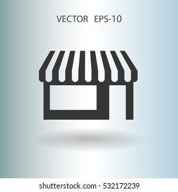 Flat Store icon, vector illustration