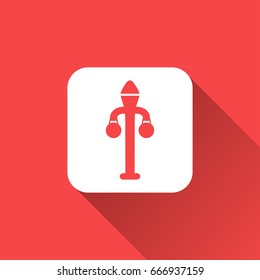 flat streetlight icon