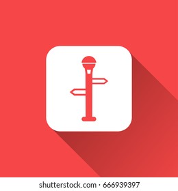 flat streetlight icon