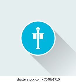 flat streetlight icon