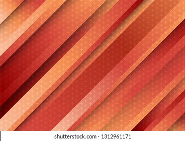flat striped abstract background, orange monotone wallpaper, template for website cover poster banner brochure and more, vector design