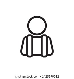 flat student icon symbol sign, logo template, vector, eps 10
