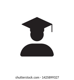 flat student icon symbol sign, logo template, vector, eps 10