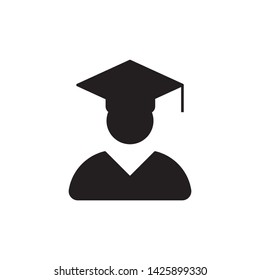 flat student icon symbol sign, logo template, vector, eps 10