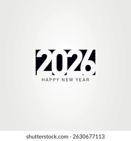 Flat Style 2026 Logo for Corporate Use