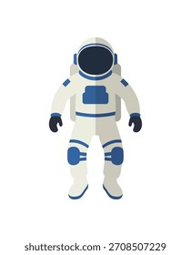 Icono de personaje de astronauta de estilo plano