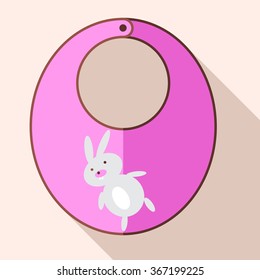 flat style baby accessories bib
