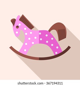flat style baby accessories horse