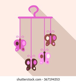 flat style baby accessories mobile