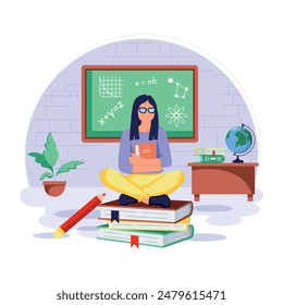 Flat Style Back to School Illustrations