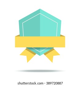 Flat style badge icon. Vector badge, simple style design.
