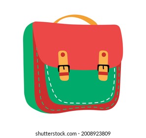 Flat style bag. Vector illustration.