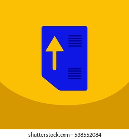 Flat style blank, realistic notepad, notebook on square. free blank