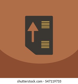 Flat style blank, realistic notepad, notebook on square. free blank