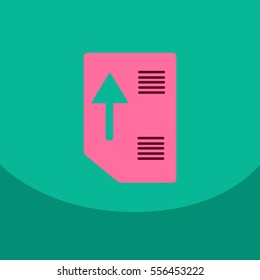 Flat style blank, realistic notepad, notebook on square. free blank