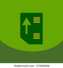 Flat style blank, realistic notepad, notebook on square. free blank