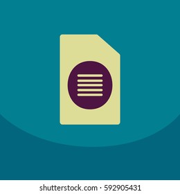 Flat style blank realistic notepad, notebook on square.