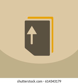 Flat style blank, realistic notepad, notebook on square. free blank