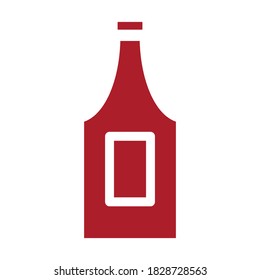 
flat style bottle icon. drink theme