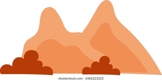 Icono de día pico de karts marrones de estilo plano
