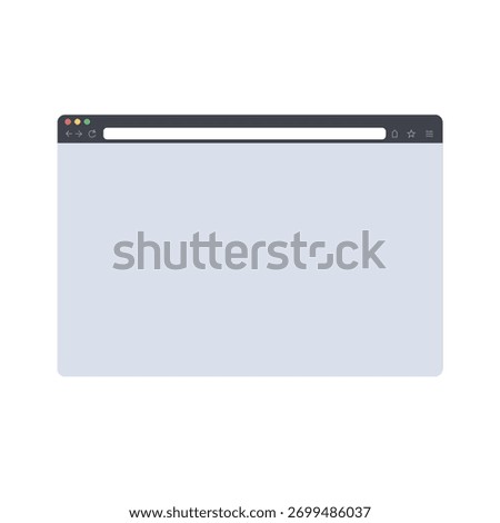 Flat style Browser window Vector file