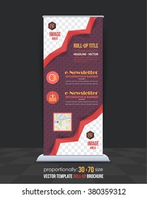 Flat Style Business Concept Roll-Up Banner Design