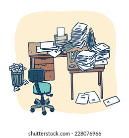 2,152 Untidy office Images, Stock Photos & Vectors | Shutterstock