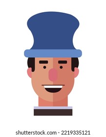 flat style character magician isolated on white background. Perfect for coloring book, textiles, icon, web, painting, books, t-shirt print.