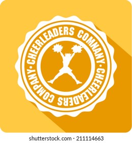 flat style of cheerleader