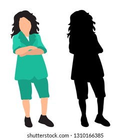flat style, child