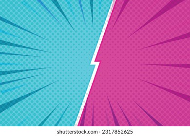 flat style comic background vector