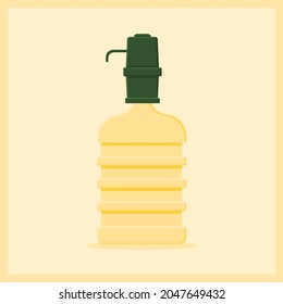 flat style compact water dispenser vector illustration