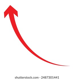Flat style curved arrow icon collection isolated. different kinds of arrow symbol indicator. for your apps, design eps 10