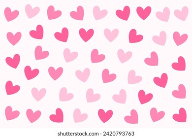 estilo plano lindo amor patrón de corazón fondo para la ceremonia de boda vector