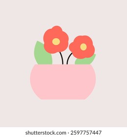 Flat Style Decorative Plants Vector