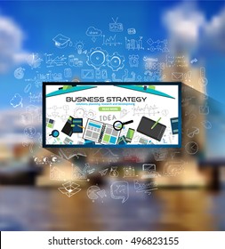 Flat Style Design Concepts for business strategy and career. Ideal for corporate brochures, flyers, digital marketing, product or idea presentations, web banners and so on .