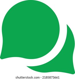 icono de ilustración de diseño de estilo plano
del icono de conversación 