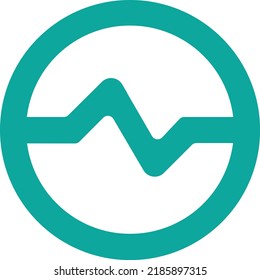 flat style design illustration icon
of ac current icon 