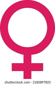 Design-Illustrationssymbol mit Flachstil
Frauensymbol 