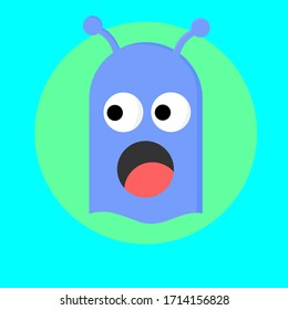 flat style design. monster icon