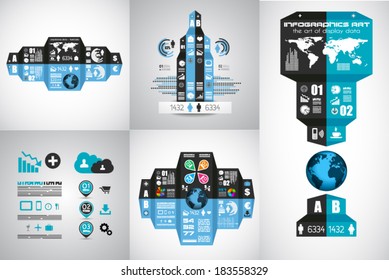 Flat Style Diagram, Infographic and UI Icons to use for your business project, marketing promotion, mobile advertising, research and analytics.