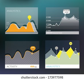 Flat style diagrams