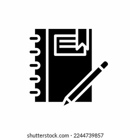 Icono de documento de estilo plano. Vector de material.