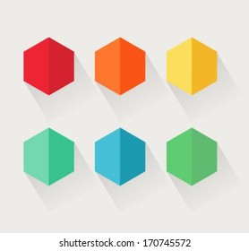Flat style empty icons